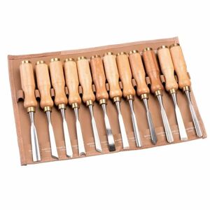 Toolzone Juego de gubias para tallar madera Expert. 12 Piezas