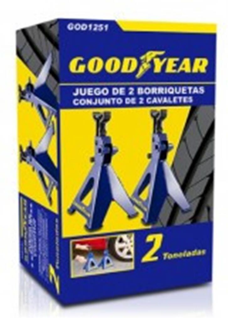 Goodyear borriqueta acero  2 toneladas juego 2uds