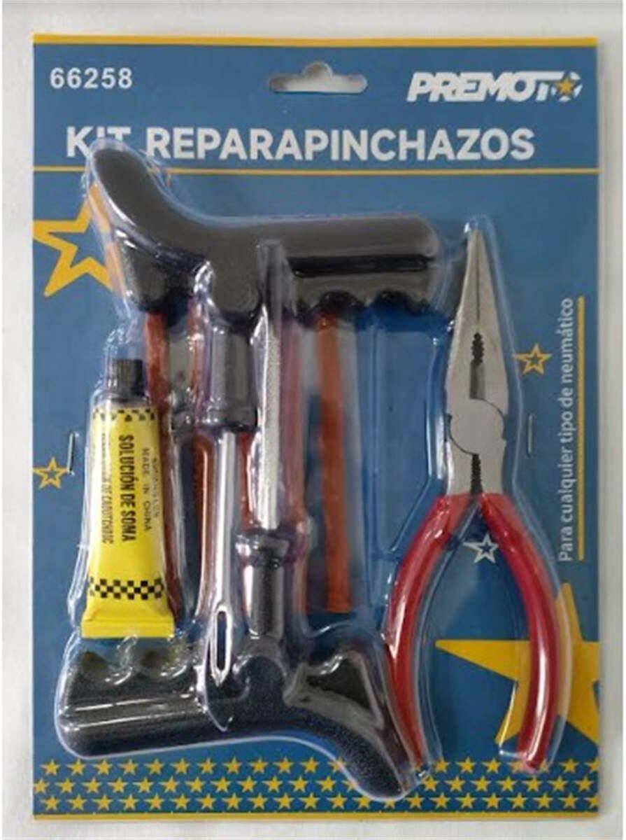 PREMOTO Kit de herramientas de reparación de neumáticos