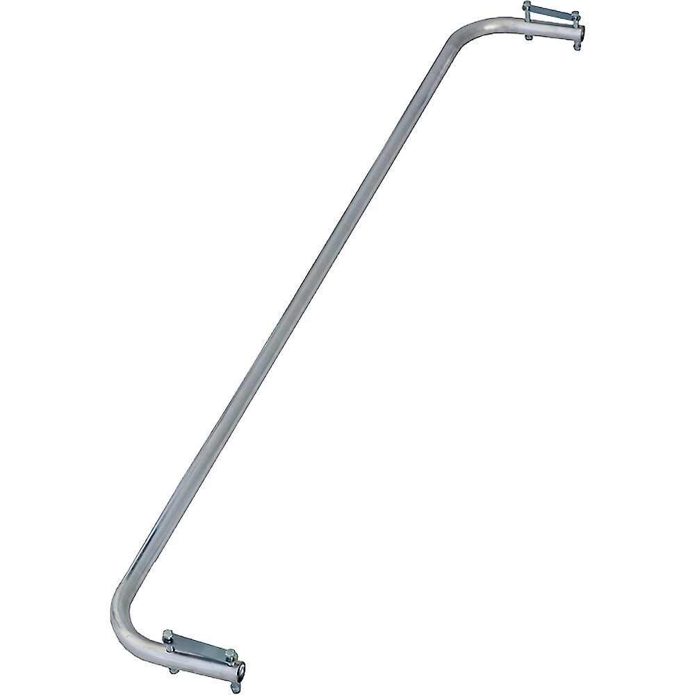 KRAUSE Pasamanos de aluminio, para escalera para estanterías de peldaños planos con 11 - 18 peldaños, peso 1,55 kg