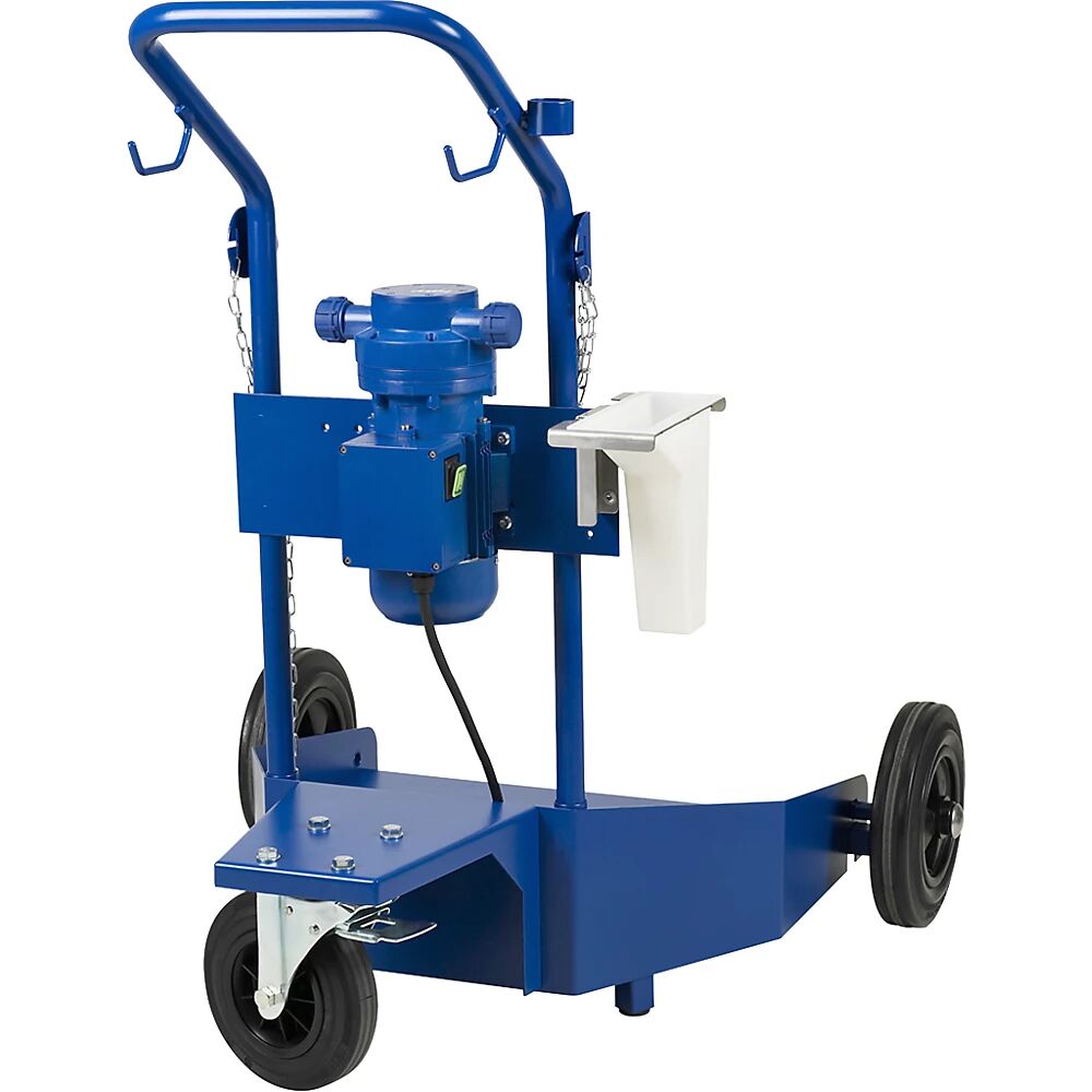 PRESSOL Carro para bidón para AUS 32 (AdBlue®) / urea, bomba de membrana, 230 V, 10 l/min, para recipiente de 200 / 220 l