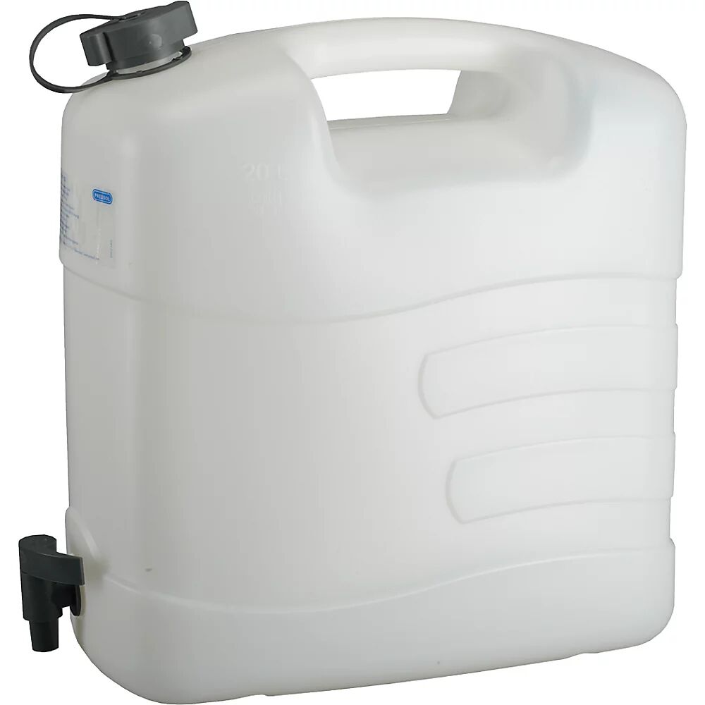 PRESSOL Bidón de agua con grifo de descarga, 20 litros, UE 5 unid., L x A x H 416 x 203 x 408 mm, a partir de 3 UE