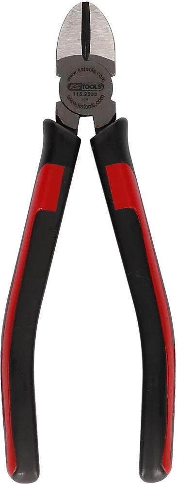 KS Tools Cortador lateral diagonal SlimPOWER, mango de 2 componentes, longitud 160 mm