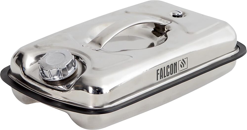 Falcon Bidón plano de seguridad con tapa roscada, acero inoxidable, capacidad 5 l, a partir de 3 unid.