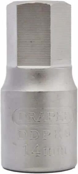 Draper Llave vaso para carter 3/8" hexagonal 14 mm.