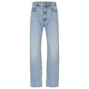 HUGO Baggy-fit jeans in heavyweight cotton denim