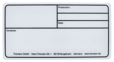 Stairville Tourlabel 150x80mm White