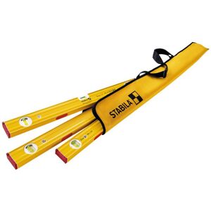 STABILA Niveaux a bulle PRO SET 80 ASM, 120 cm / 60 cm / 30 cm / sachet - 19716