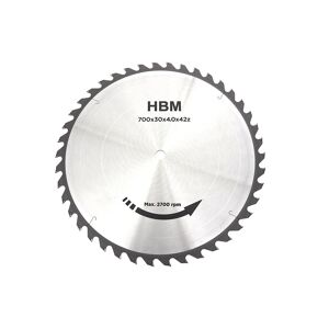 HBM 700 mm - 42-T Lame de scie pour scie à bûches et scie à bois de chauffage HBM 5.5 HP - 400 Volt