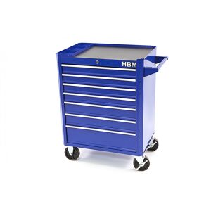 HBM Chariot à outils HBM avec 7 tiroirs - 66 cm - Bleu