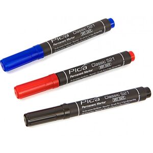 Pica 521/41 Perm Marker 2-6 mm burin bleu