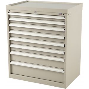 HBM Armoire à outils HBM avec plateaux et séparateurs, 8 tiroirs, 88x58x105cm beige