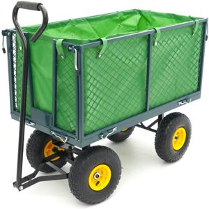 HBM 100 Kg Trolley, Bollard Trolley, Garden Cart With 86 x 46 x 38 cm Cargo Box Includes Canvas Bag