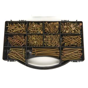 HBM Boîte d'assortiment de 780 pièces de vis pour panneaux d'aggloméré