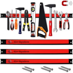 Deuba Barres magnétiques pour outils 60 cm 23kg charge max - Outils garage atelier-Set de 3 pièces 45cm - 0 - Publicité