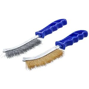 BGS TECHNIC Jeu de brosses à fils fil en acier et laiton 260 mm 2 pièces bgs 71033 - Publicité