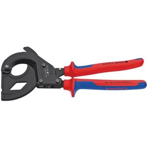 Knipex 95 32 315 a Coupe-câbles à cliquet pour câbles à blindage acier (câbles swa) avec gaines bi-matière noire laquée 315 mm - Publicité