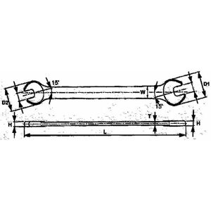 - 101701100 llave fija 30X32 623032