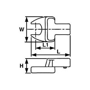 - 186302501 inserto llave fija 690627 27MM