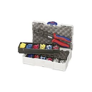 Knipex-Werk 97 90 25 Set doutils de sertissage 301 pièces pour cosses isolées, pour connecteurs mâles non-isolés, pour connecteur plat, pour cosses - Publicité