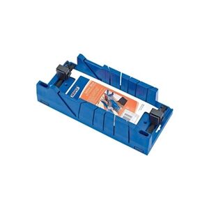 Draper Tools Boîte à onglets avec dispositif de serrage Bleu 09789 - Publicité