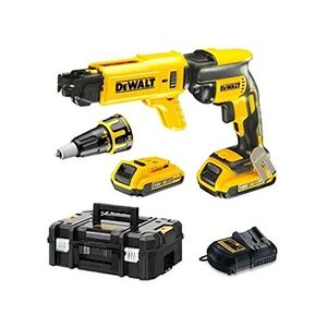 Dewalt Visseuse plaquiste 18V + 2 batteries 2Ah + chargeur + coffret TSTAK - - DCF620D2K-QW - Publicité