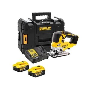 Dewalt Scie sauteuse 18V BRUSHLESS XR + 2 batteries 5 Ah + chargeur + coffret Tstak - - DCS334P2-QW - Publicité