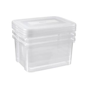 Curver Ensemble de boîtes de rangement Handy 3x25L Transparent - Publicité