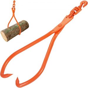 VEVOR Pince Forestière pour Troncs, 812,8 mm Pince de Levage pour Bois Bûches Rotative Crochets 2 Griffes Capacité 700 kg Pince à Bois en Acier Outil Forestier pour Manutention, Traînage, Transport - Publicité