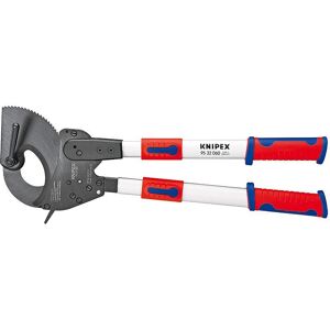 Knipex Coupe-câbles (principe du cliquet) brunie avec gaines bi-matière 680 mm - 95 32 100 - Publicité