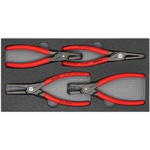 Knipex Jeu de pinces pour circlips ""SRZ II"" quatre pinces à circlips de précision en berceau en mousse - 00 20 01 V09 - Publicité