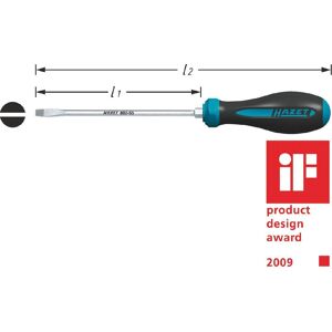 Tournevis HEXAnamic - Profil à fente - Taille: 1.2 x 6.5 - Longueur totale: 264 mm - 802-65