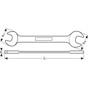 Bahco CLÉ MIXTE PLATE, ANGLE 15°, 7MM, EMBALLAGE LIBRE SERVICE - SB111M-7 - Publicité