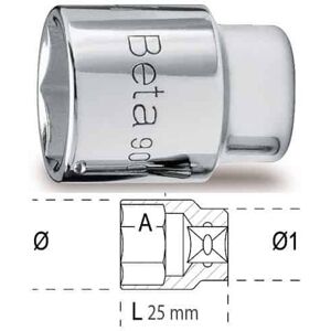 BETA Douille 6 pans 1/4" - 900 - x 1 - 25 mm - 1/4'' - 5 mm - 6 pans - Publicité