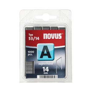 Novus A 53 agrafes à fil fin superdur avec une longeur de 14mm, 1000 agrafes du type 53/14 d’une solidité maximale - Publicité