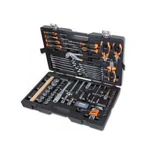 Beta 2047E/C108-21 Valise avec assortiment composée de 108 outils d'entretien général, en plastique, dimensions 555 x 370 x 92 mm, noir/orange - Publicité