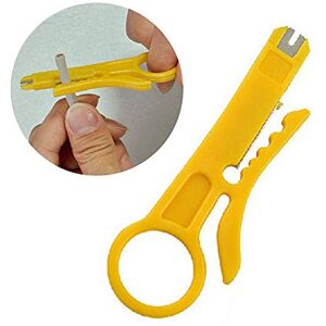 Robluee Pince à Dénuder Couteau Outil de Sertissage Dénudeur de Fil Coupe-Fil Outils Cut Line Poche Multitool Portable 90mm - Publicité