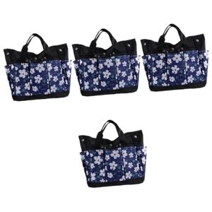 HOMSFOU 4 Pièces Trousse de Jardinage Sac à Outils de Jardin extérieur Sacs fourre-Tout de Voyage Toile Caisse à Outils Trousse à Outils conteneur d'outils Sac fourre-Tout pour Les Outils - Publicité