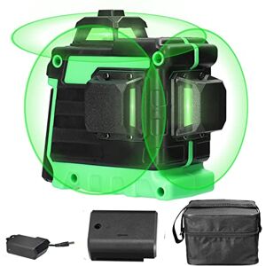 POPOMAN Niveau Laser Vert 3x360°, Écran LED, Professionnel Autonivelant 3D,  5200mAh Batterie Rechargeable Intégrée, Lunettes anti-laser, Une Cible,  Mode Pulsé Extérieur,Support magnétique : : Bricolage