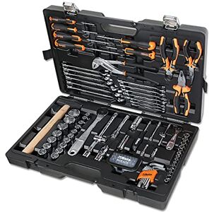 Beta 2047E/C108-21 Valise avec assortiment de 108 outils d'entretien général en plastique, dimensions 555 x 370 x 92 mm, noir/orange - Publicité