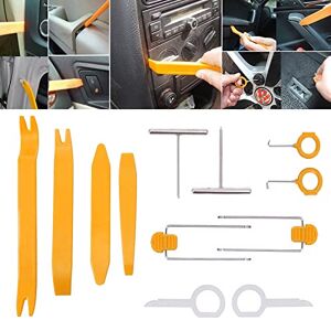  flintronic Outils Demontage Garniture, 14 PCS en Plastique  Ensemble d'Outils d'enlèvement de Panneau de Porte Automatique, Outils de  Suppression pour Voiture Porte Panneau Tableau de Bord