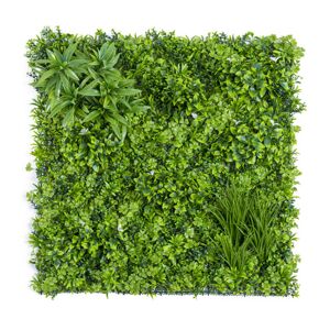 Mur végétal artificiel - Manoir champêtre - Intérieur et extérieur - 1m x 1m - Publicité