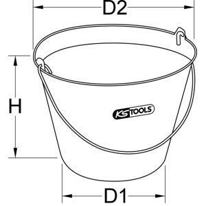 KS TOOLS Seau (Ref: 140.0038)