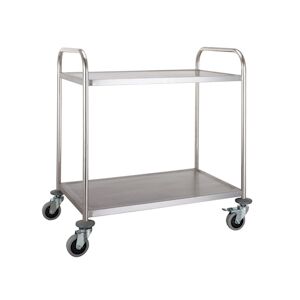 COMBISTEEL chariot Inox 2 Niveaux