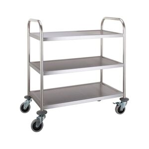 COMBISTEEL chariot Inox 3 Niveaux