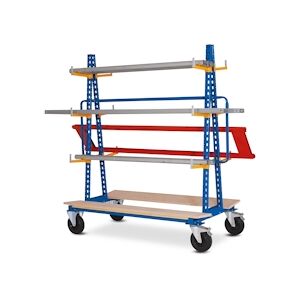 Provost Chariot râtelier double face stockage horizontal - 81 x 168,8 x 178,5cm