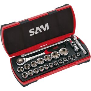 SAM OUTILLAGE Coffret de douilles  et accessoires 1/2'' - 23 outils - SAM OUTILLAGE - 75-SH23Z