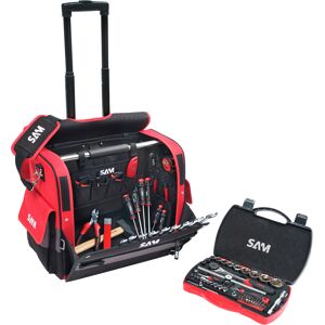 SAM OUTILLAGE Trolley textile 33L de 100 outils de maintenance - SAM OUTILLAGE - CP-100-BAG7N