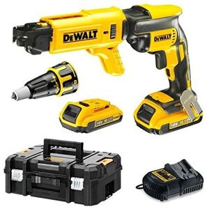 Non communiqué Visseuse plaquiste 18V + 2 batteries 2Ah + chargeur + coffret TSTAK - DEWALT - DCF620D2K-QW - Publicité