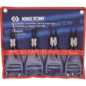 KINGTONY Trousse de 4 pinces Circlips unisexe - Publicité